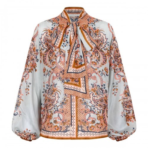Zimmermann Aster tie neck blouse