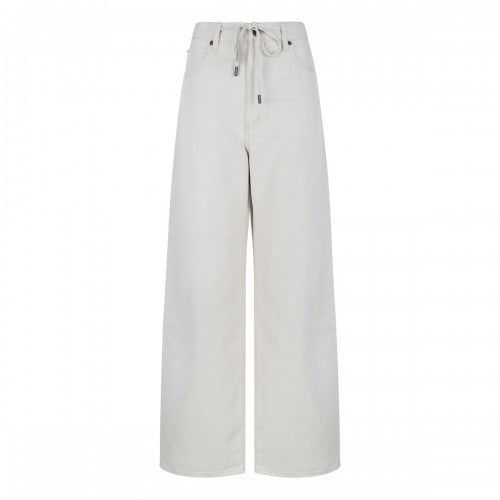 FRAME The Off Duty Drawstring Bow jeans