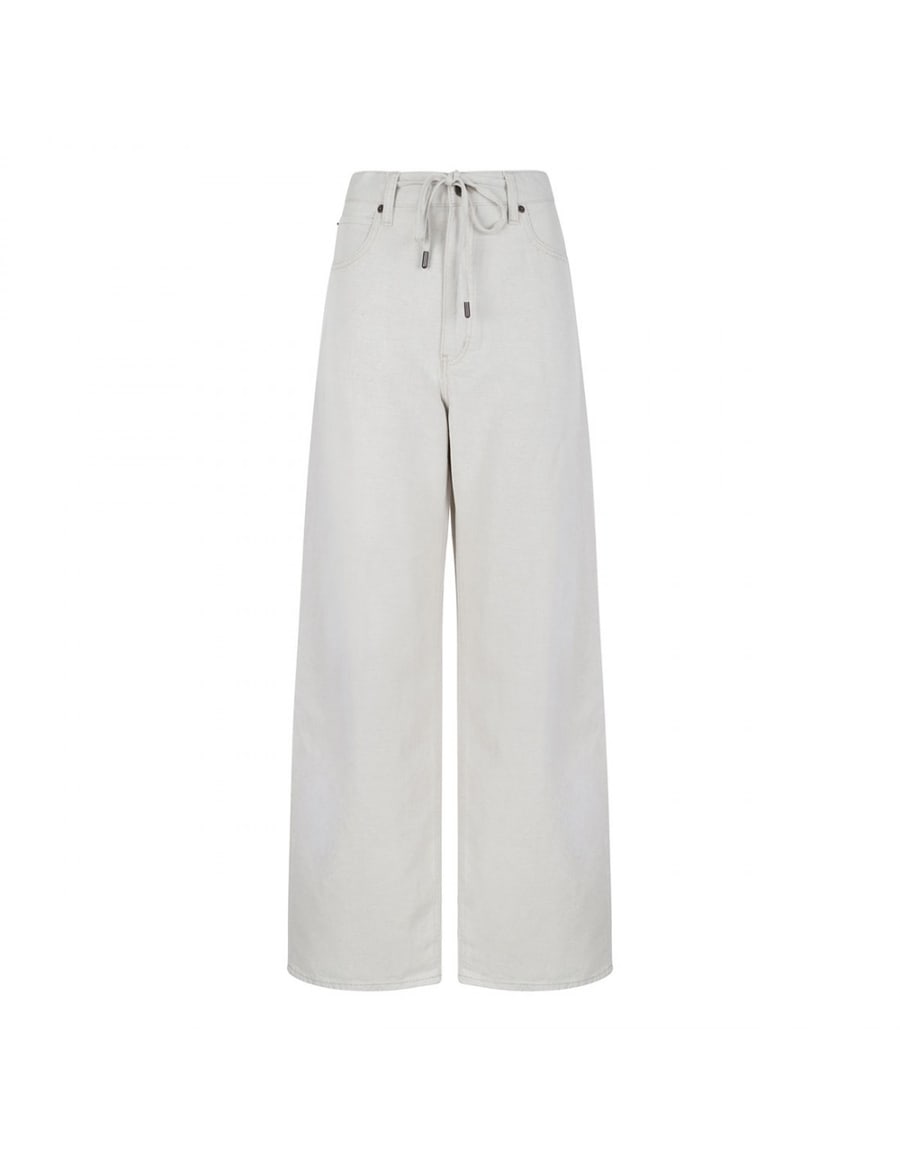 FRAME The Off Duty Drawstring Bow jeans, view 2