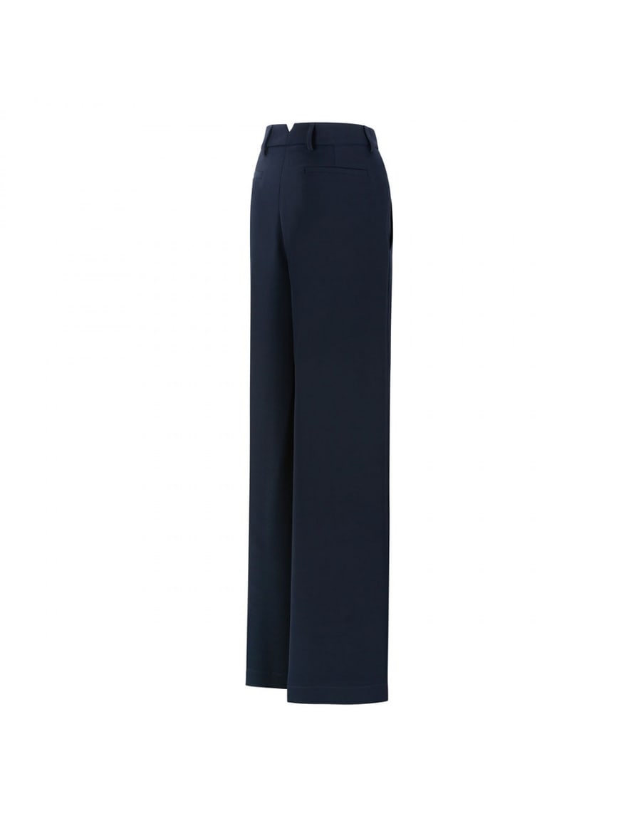 LE NOIR Navy blue pants, view 4