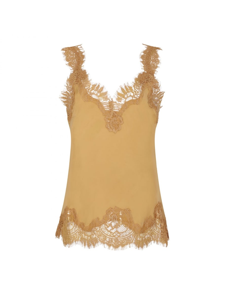 GOLD HAWK Megan silk camisole, view 2