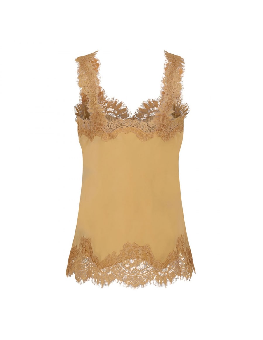 GOLD HAWK Megan silk camisole, view 3