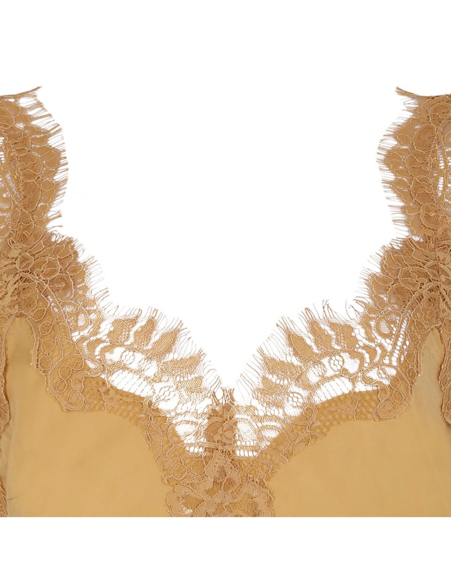 GOLD HAWK Megan silk camisole, view 4