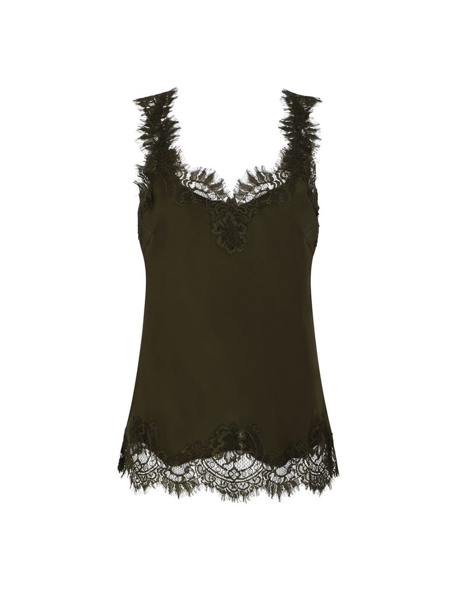 GOLD HAWK Megan silk camisole, view 2