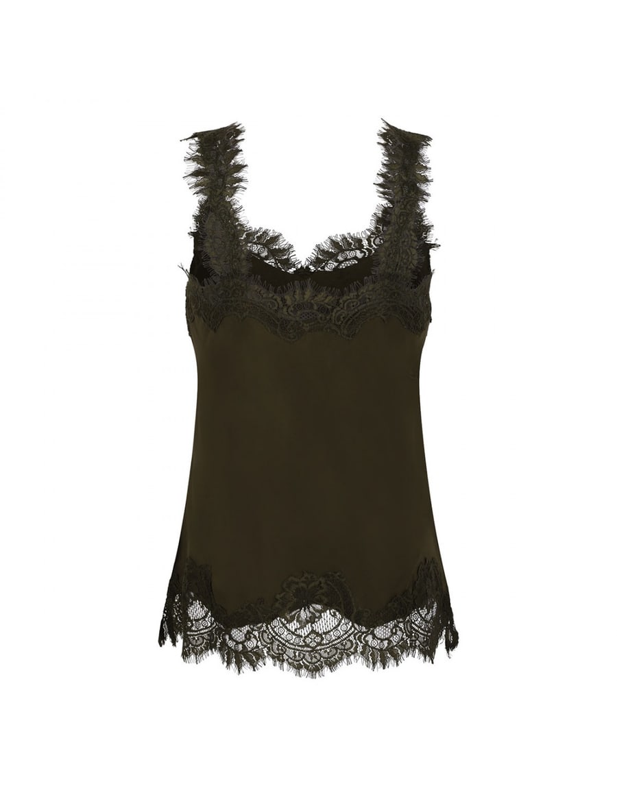 GOLD HAWK Megan silk camisole, view 3