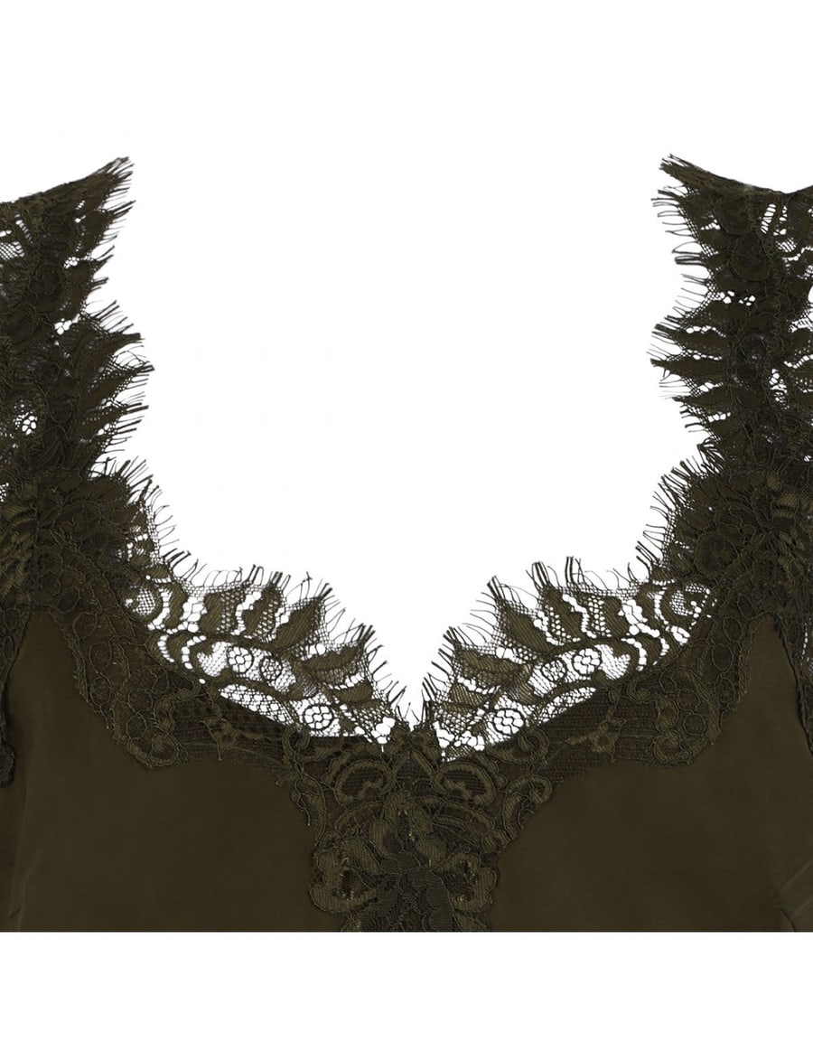GOLD HAWK Megan silk camisole, view 4