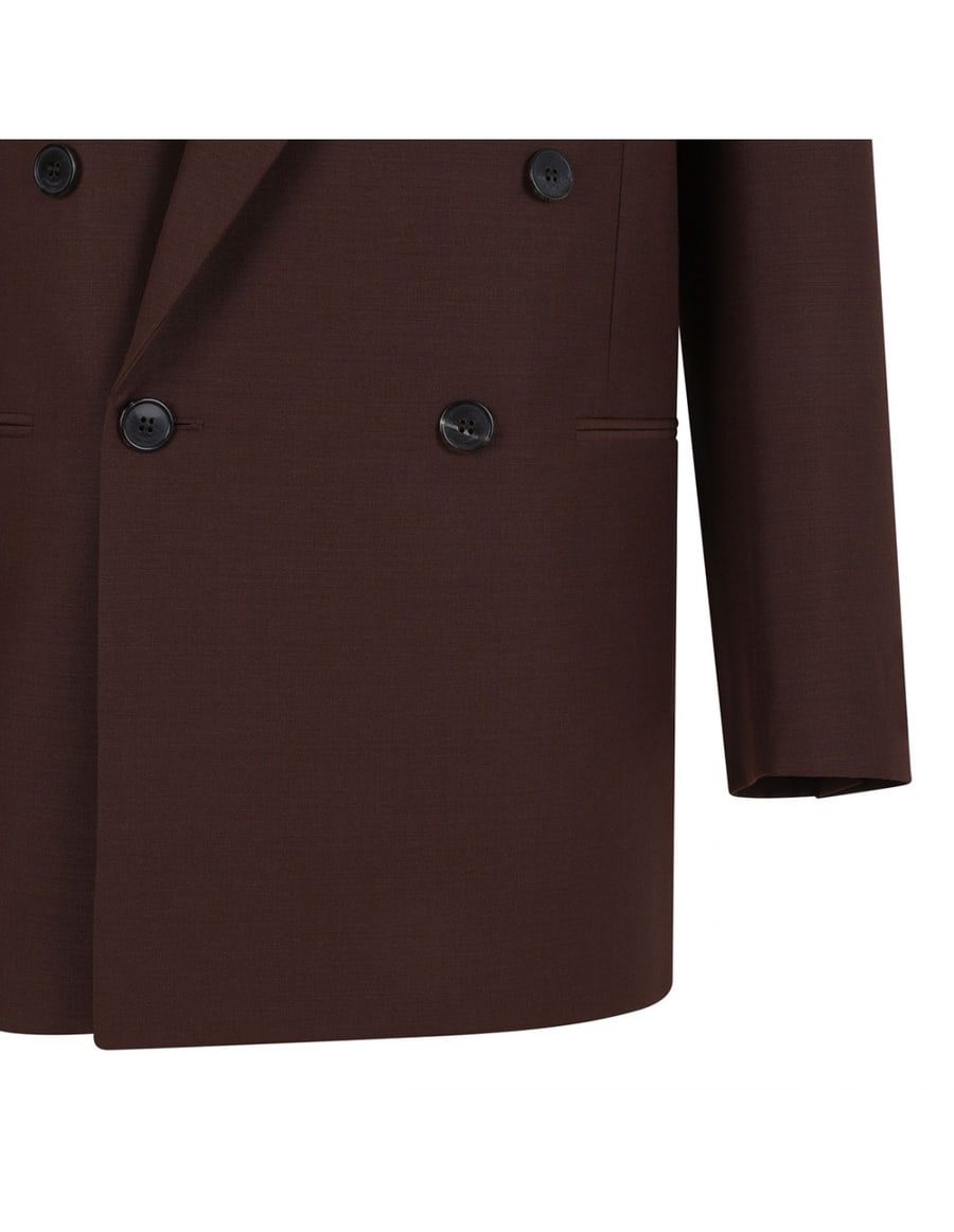 Saint Laurent Double-breasted wool blend jacket, view 5