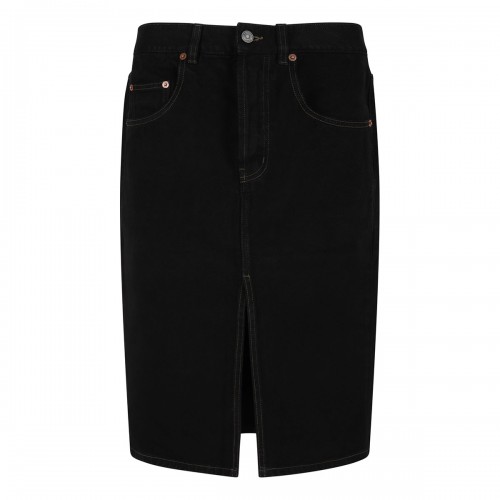 Saint Laurent Baggy denim pencil skirt