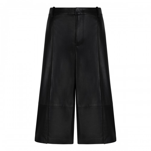 VINCE Leather bermuda shorts