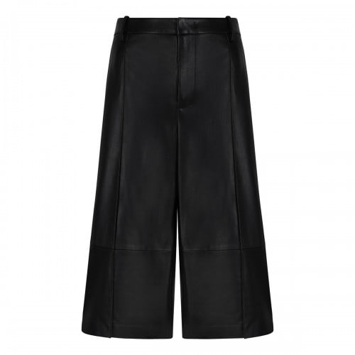 VINCE Leather bermuda shorts