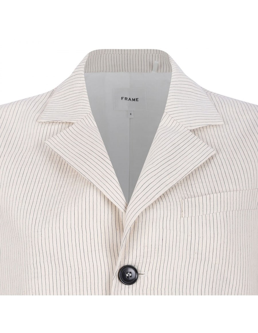 FRAME The Striped Smart blazer, view 4