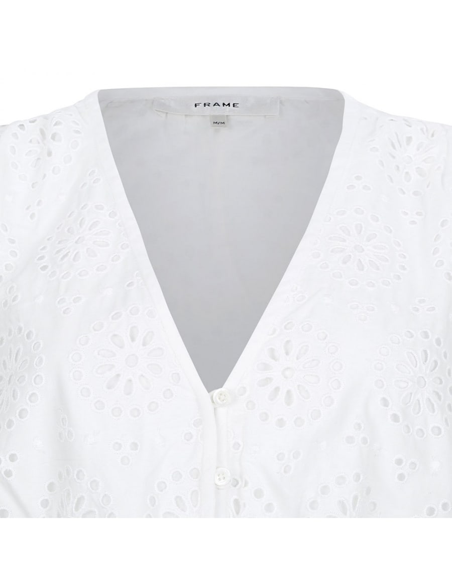 FRAME The Solstice Eyelet blouse, view 4