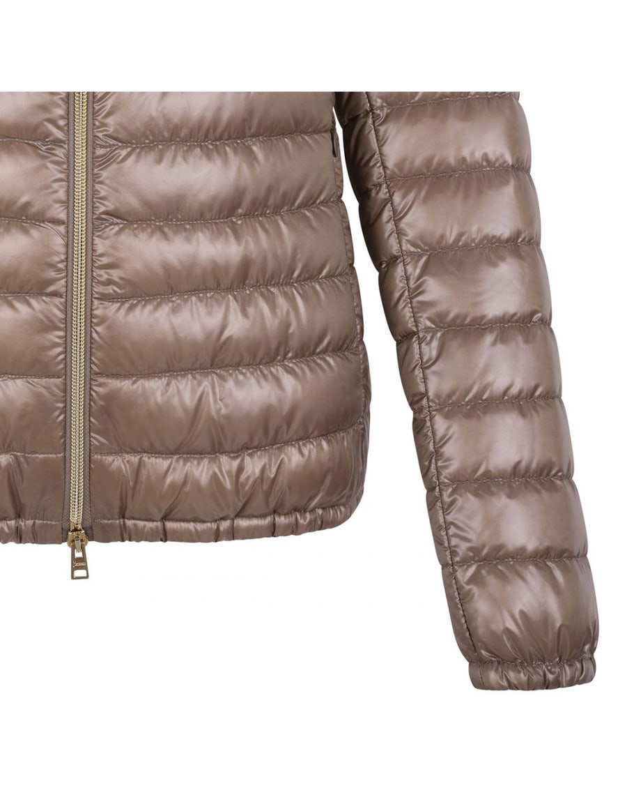 Herno Light taupe ultra-light quilted jacket, view 5