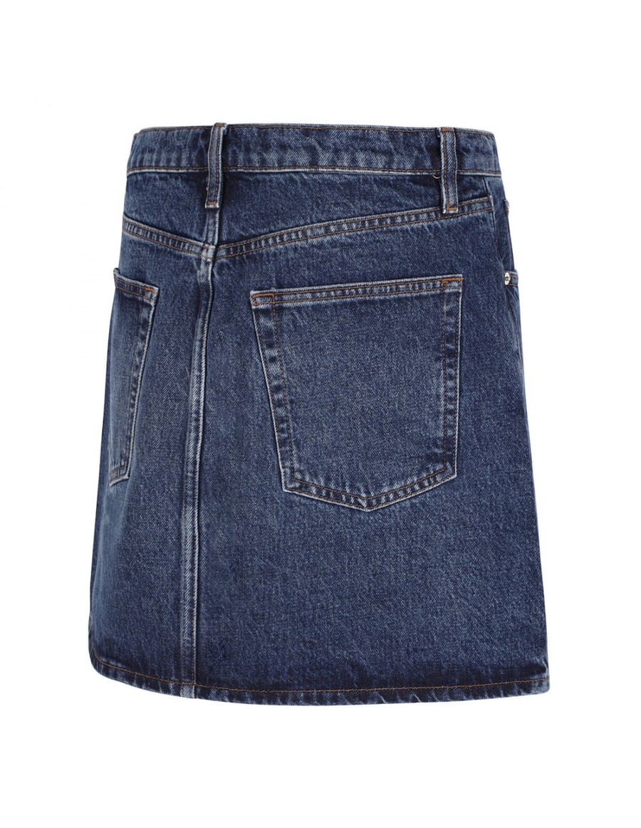FRAME The High denim mini skirt, view 3