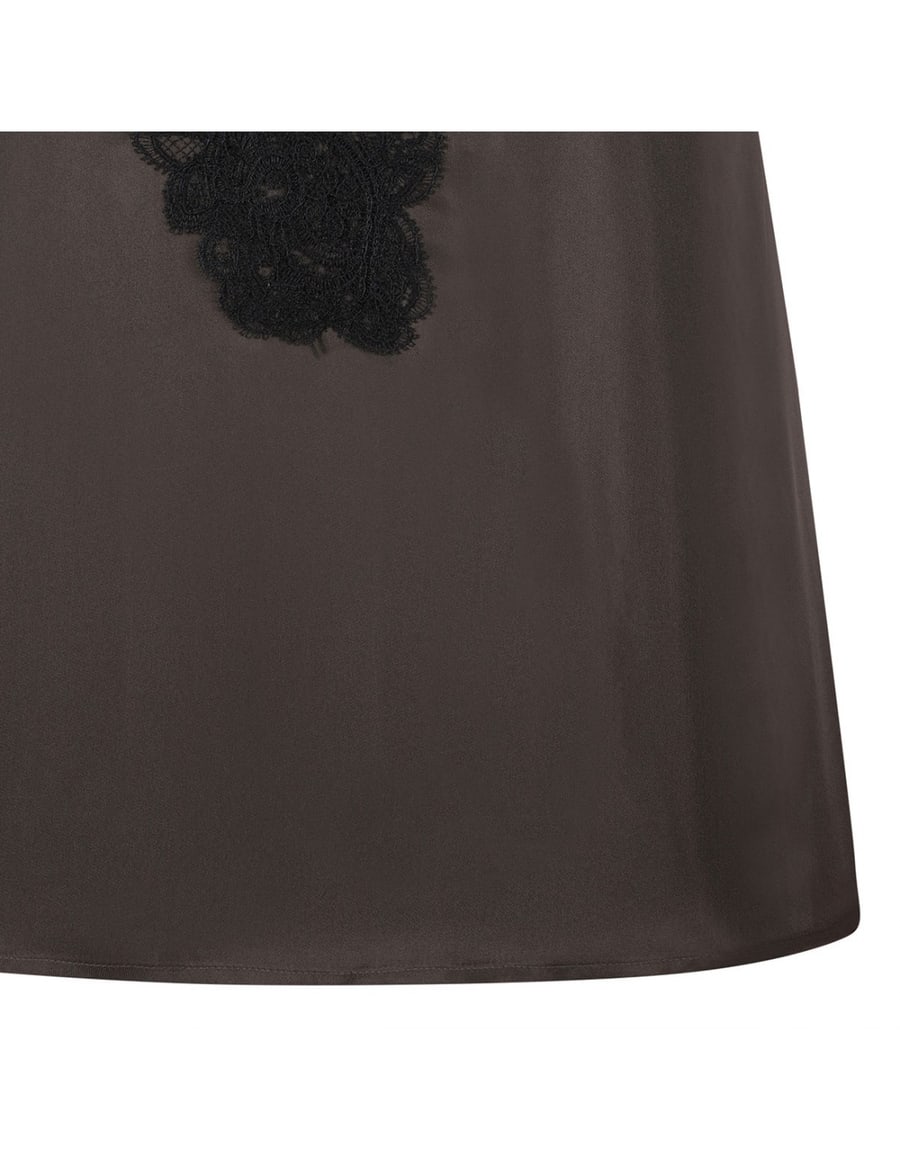 ROHE V-neck silk lace top, view 5