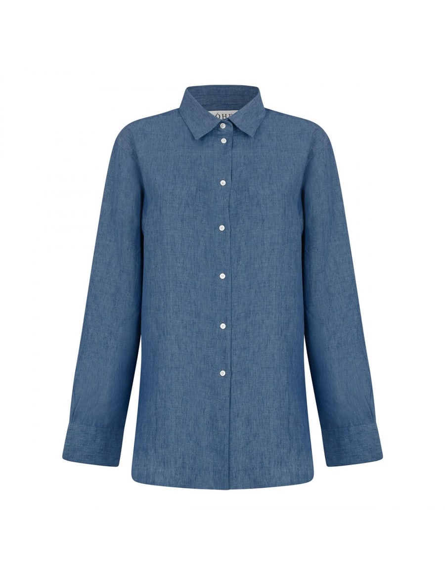 ROHE Classic chambray shirt, view 2