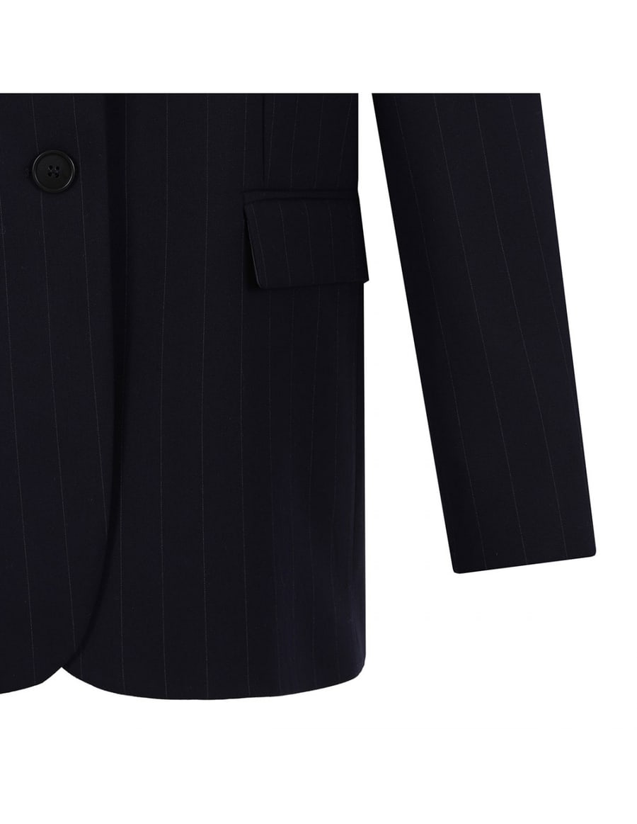 LE NOIR Pinstriped navy blazer, view 5