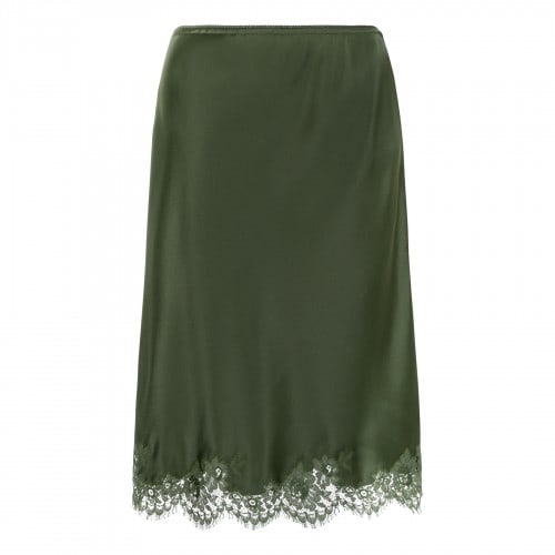 Saint Laurent Green slip skirt