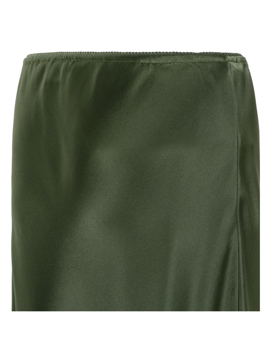 Saint Laurent Green slip skirt, view 5