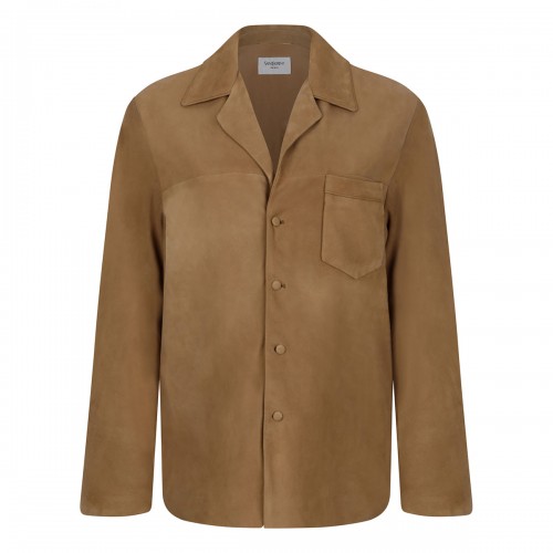 Saint Laurent Suede pajama-style jacket