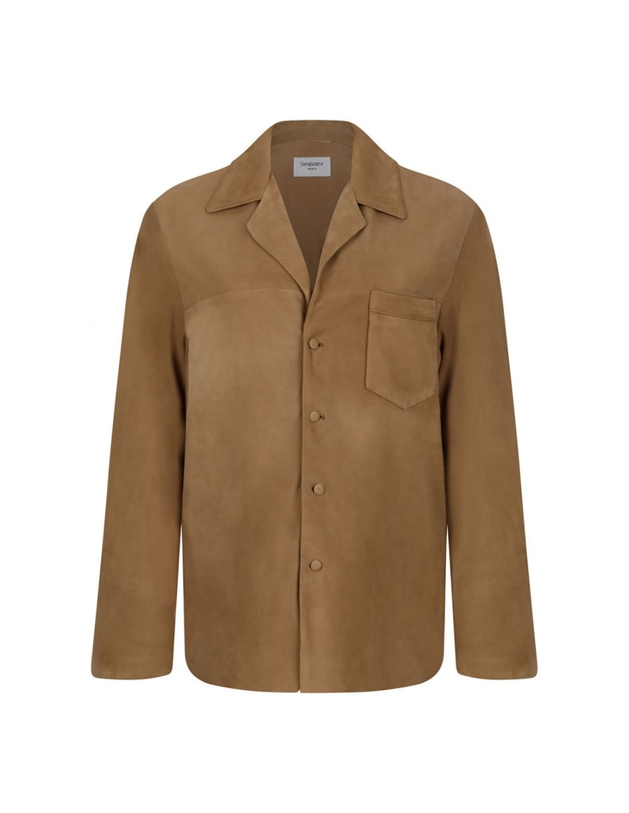 Saint Laurent Suede pajama-style jacket, view 2