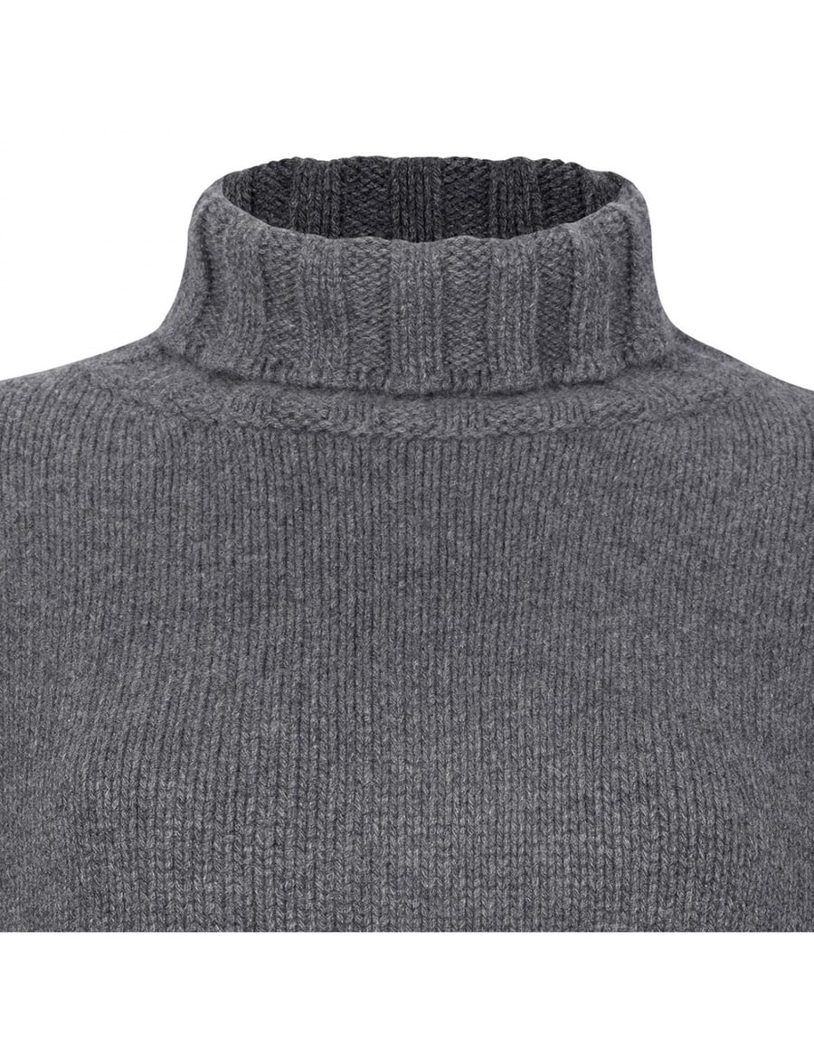 Jil Sander Gray virgin wool sweater, view 4