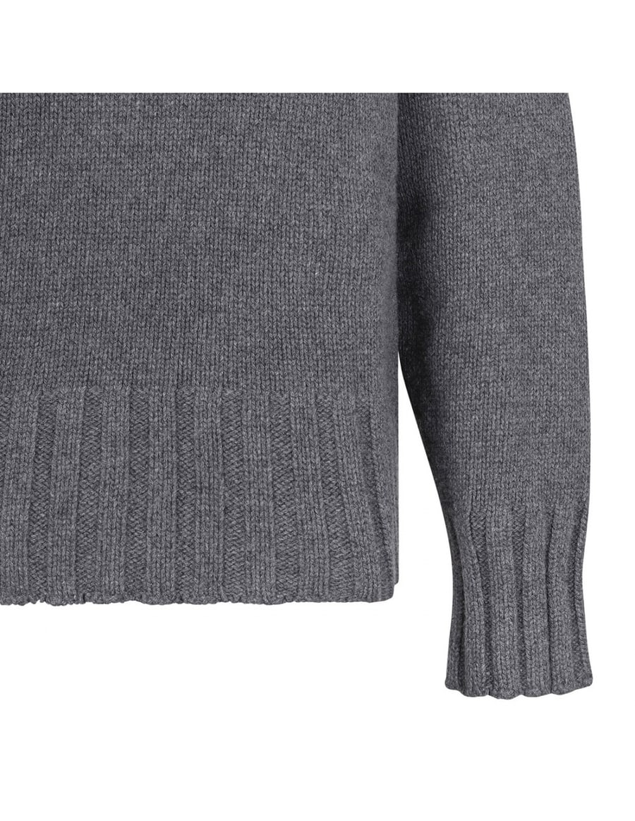 Jil Sander Gray virgin wool sweater, view 5