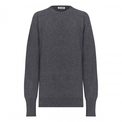 Jil Sander Gray virgin wool sweater