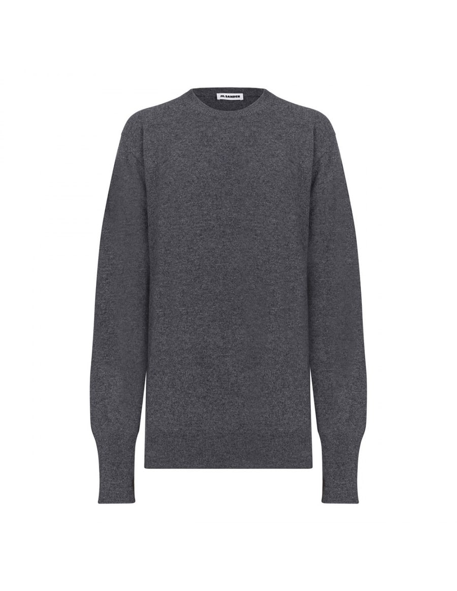 Jil Sander Gray virgin wool sweater, view 2