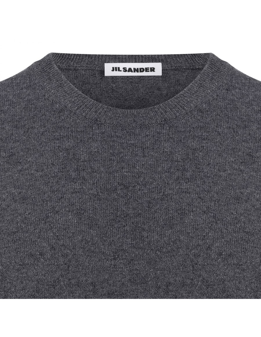 Jil Sander Gray virgin wool sweater, view 4