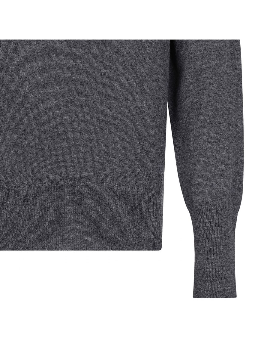 Jil Sander Gray virgin wool sweater, view 5