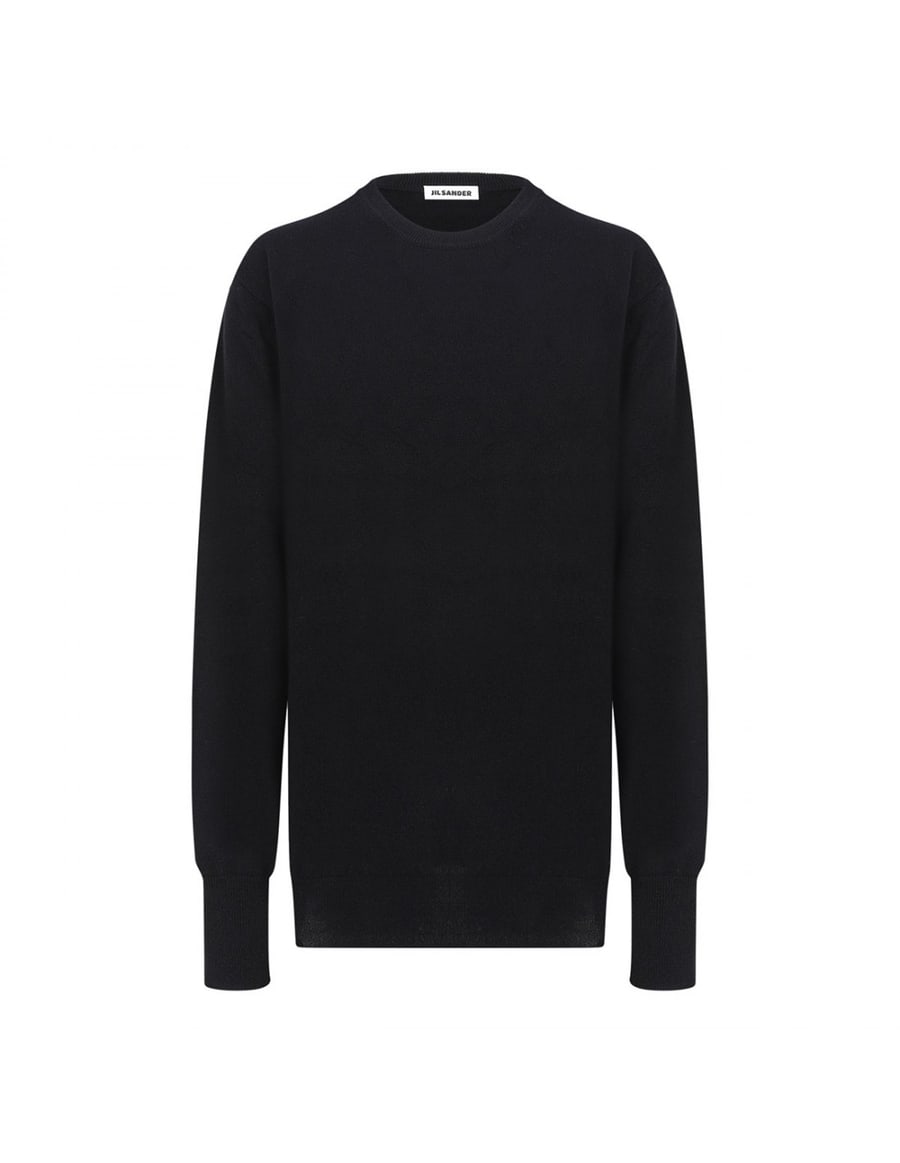 Jil Sander Black virgin wool sweater, view 2
