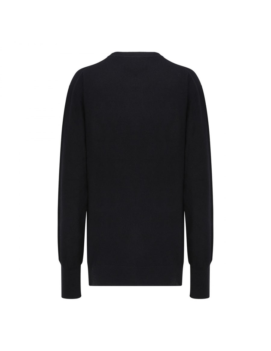 Jil Sander Black virgin wool sweater, view 3