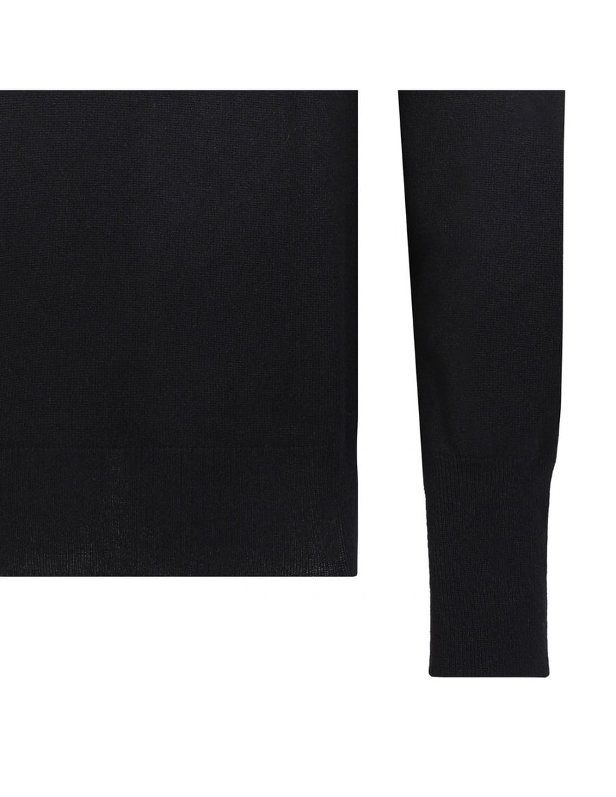 Jil Sander Black virgin wool sweater, view 5