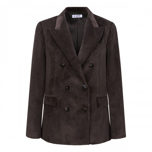 LE NOIR Coffee hue corduroy blazer
