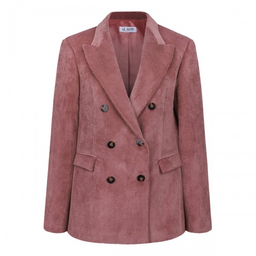 LE NOIR Red onion hue corduroy blazer