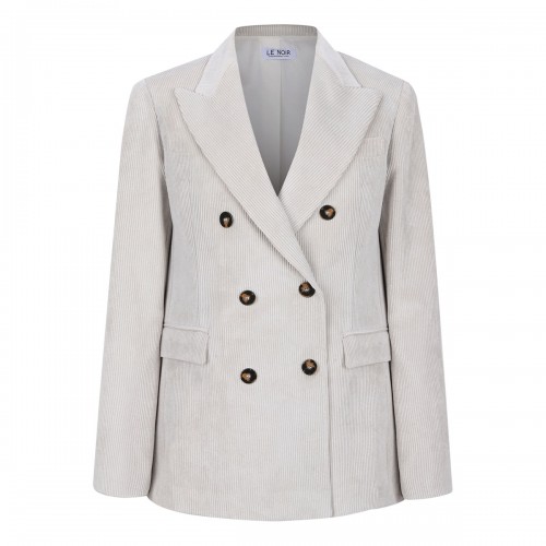 LE NOIR Cream hue corduroy blazer