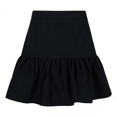 PATOU Organic cotton ruffle mini skirt