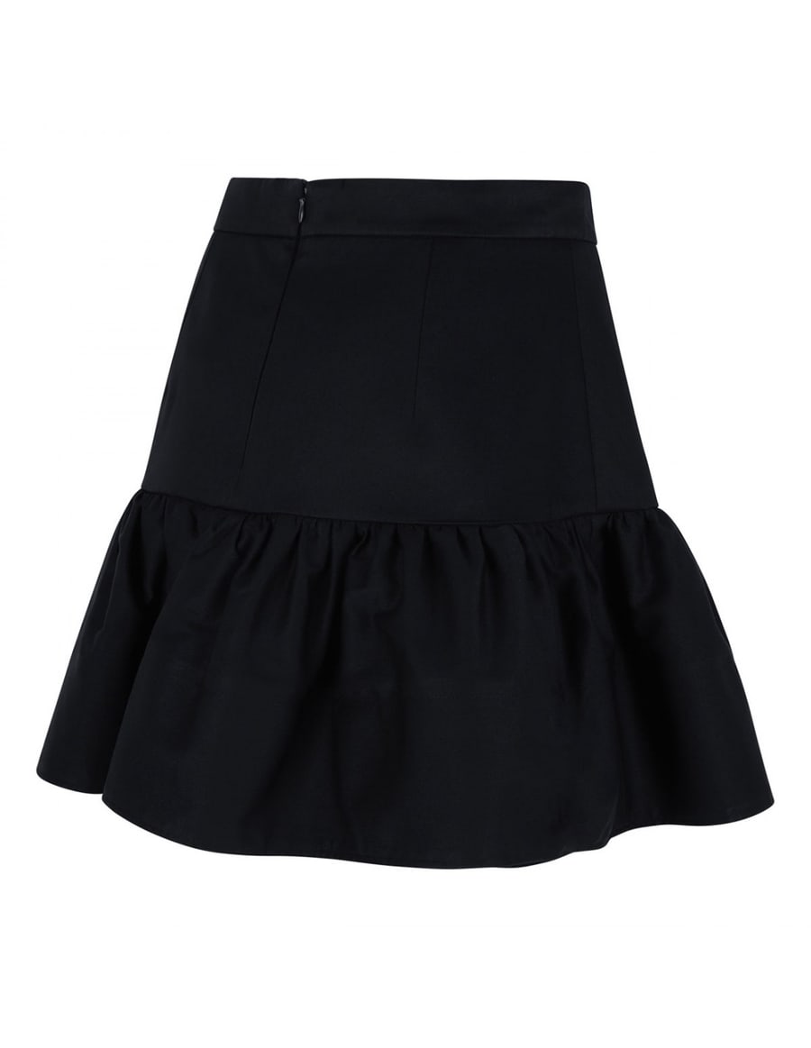 PATOU Organic cotton ruffle mini skirt, view 4