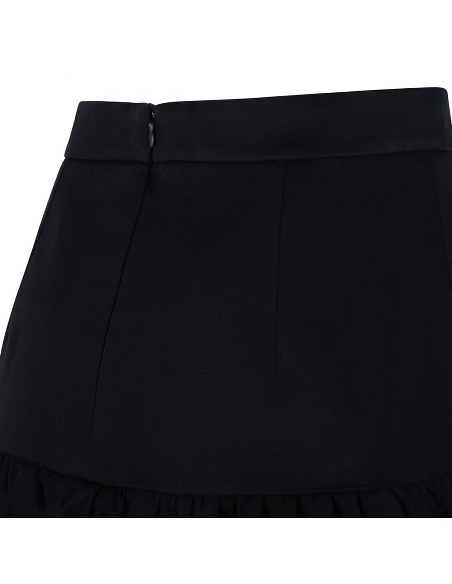 PATOU Organic cotton ruffle mini skirt, view 5