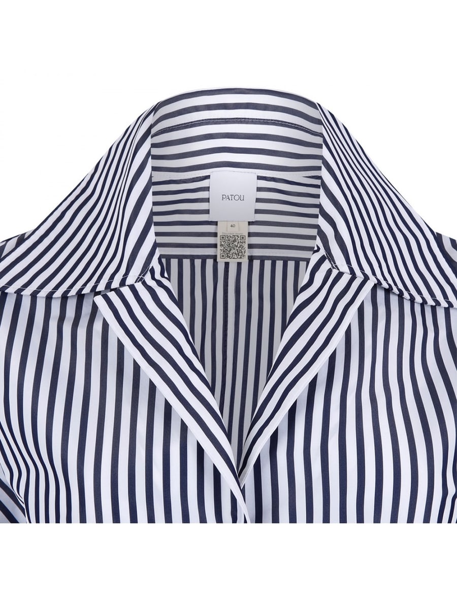 PATOU Faille knotted shirt, view 3