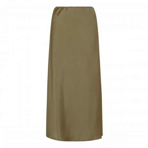 LE NOIR Silk midi skirt