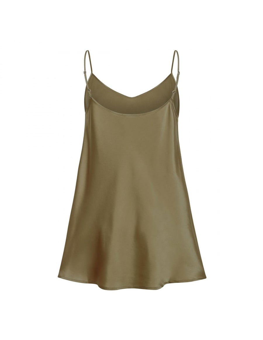 LE NOIR Silk tank top, view 3
