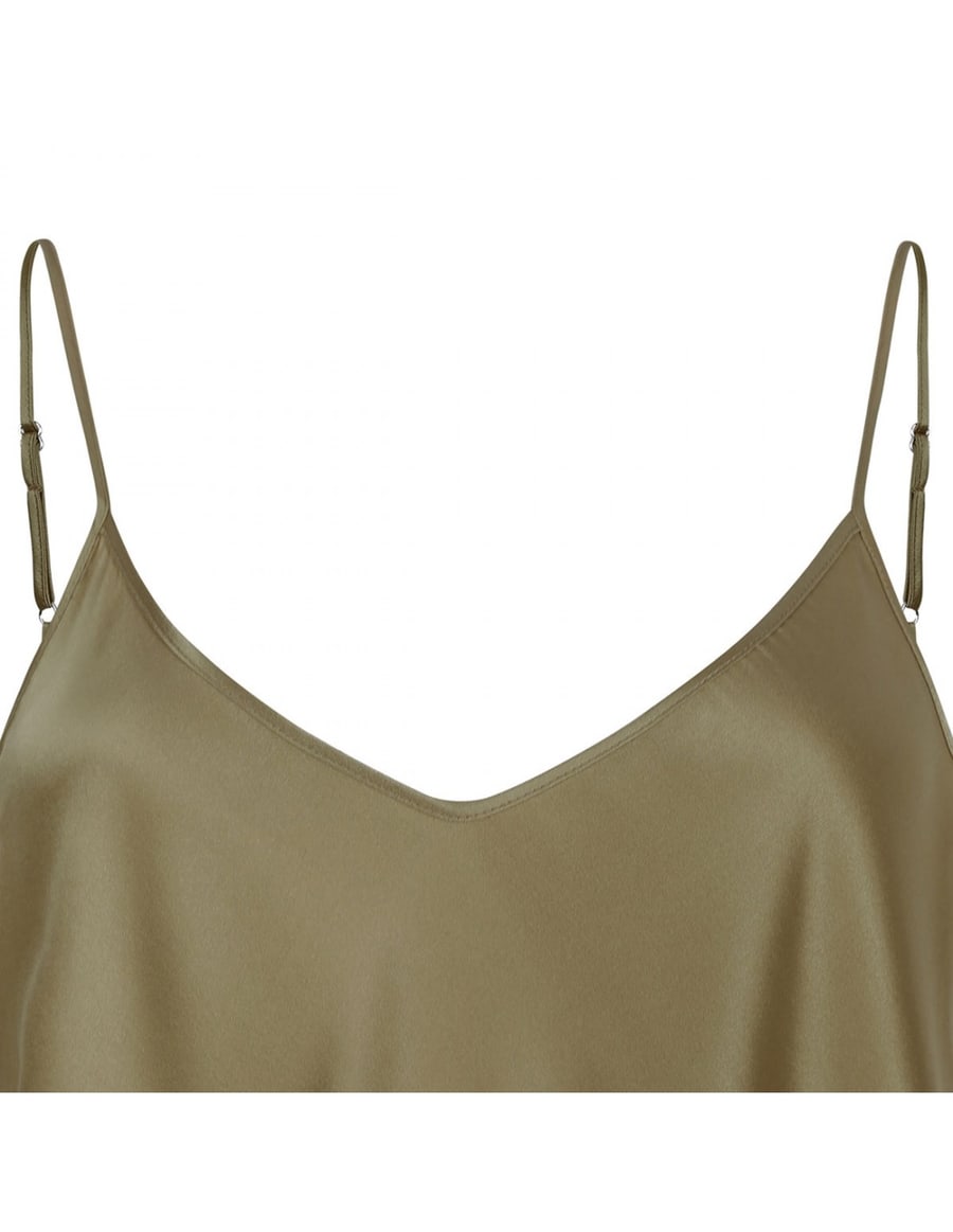 LE NOIR Silk tank top, view 4