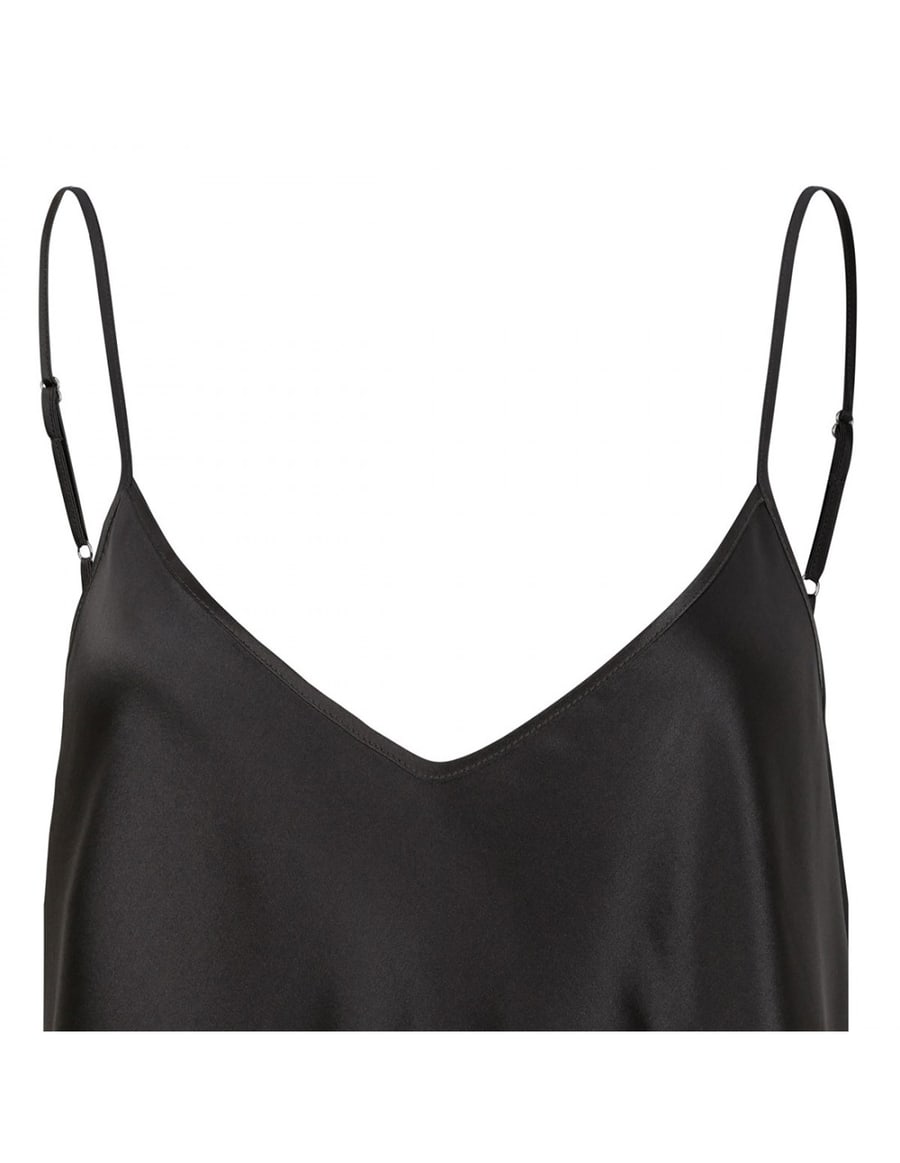 LE NOIR Silk tank top, view 4