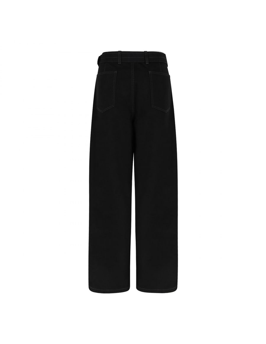 Lemaire Twisted belted pants, view 3