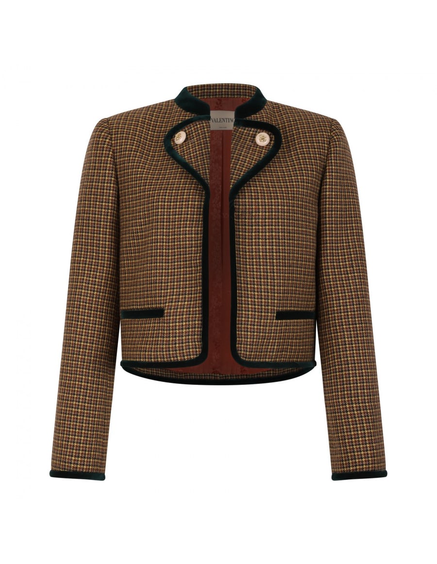 Valentino Garavani Houndstooth wool jacket, view 2