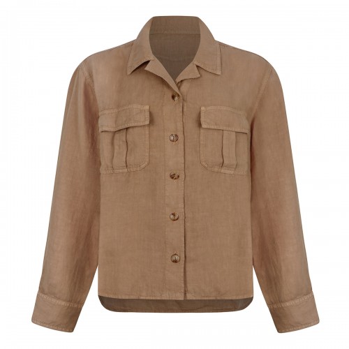 FORTELA Linen military shirt