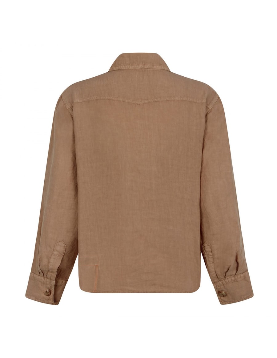 FORTELA Linen military shirt, view 3