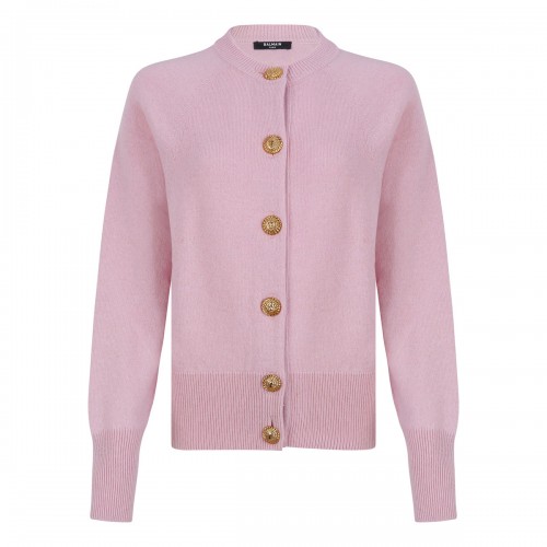 Balmain Buttoned eco-cashmere cardigan
